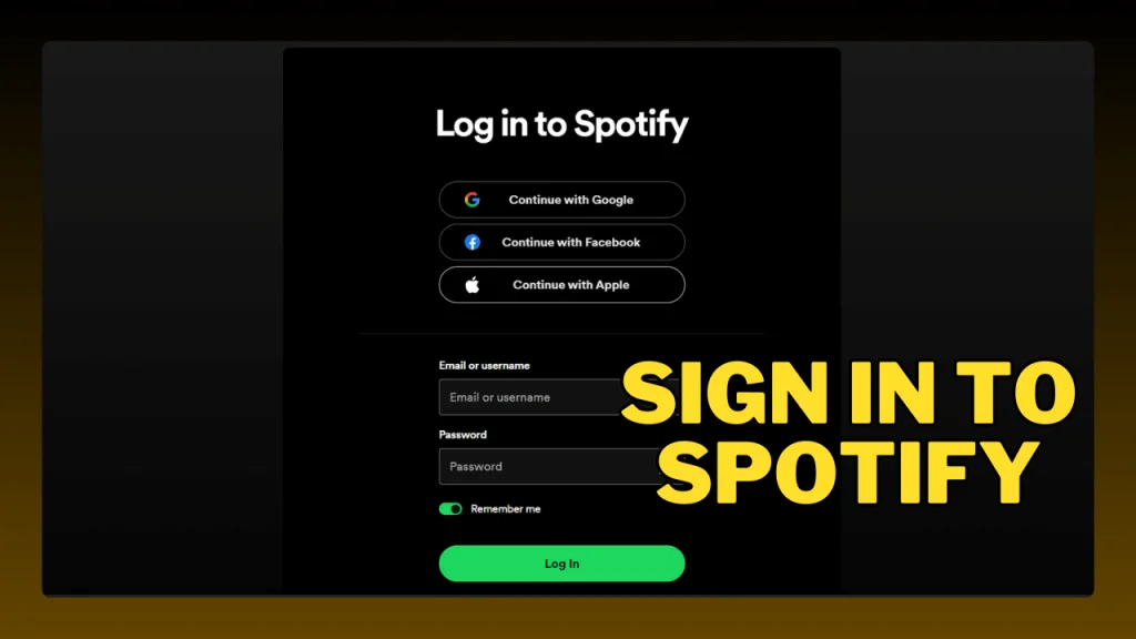 Iniciar sesión en Spotify
