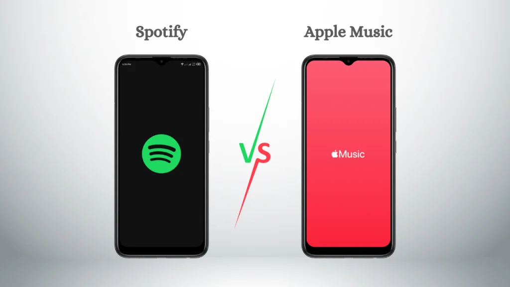 Spotify-vs-Apple-Music-Interfaz de usuario