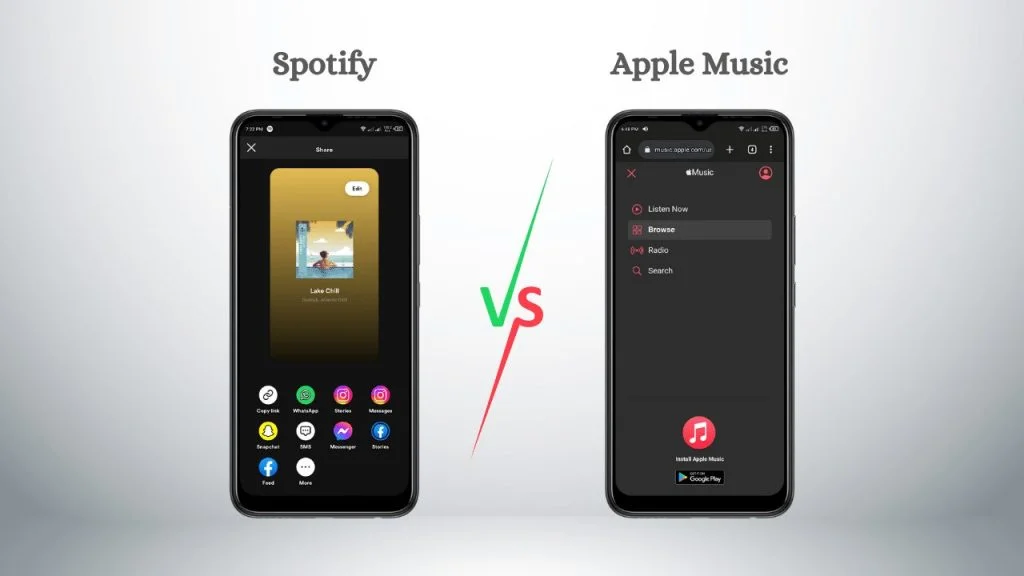 Spotify-vs-Apple-Music-Medio social